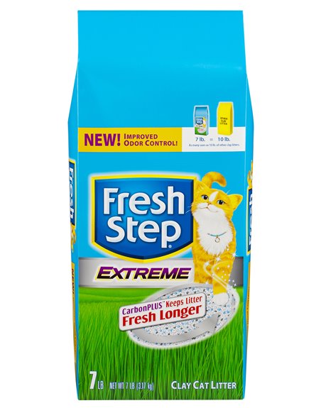 8695 - Fresh Step Extreme Clay Cat Litter, 7 Lb - (Pack of 6) - Box:  - Loc: S2