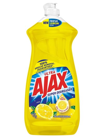 12176 - Ajax Dish Soap, Lemon - 28 fl. oz. (Case of 9) - Box:  - Loc: D1