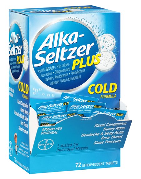 15799 - Alka - Seltzer Plus Cold - 72ct - Box:  - Loc: K1