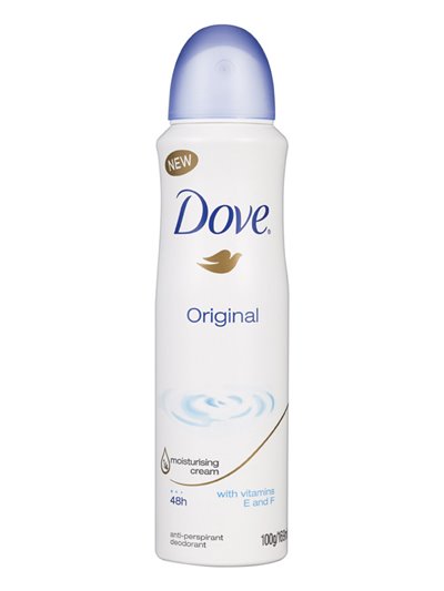 15870 - Dove Deodorant Spray, Original - 150ml - Box:  - Loc: K8
