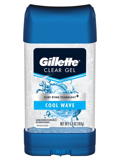15940 - Gillette Deodorant Clear Gel Cool Wave - 3.4 oz. - Box:  - Loc: K7