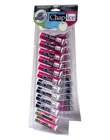 15948 - Chap-Ice Lips Balm Assorted Flavors - 24ct - Box:  - Loc: F1