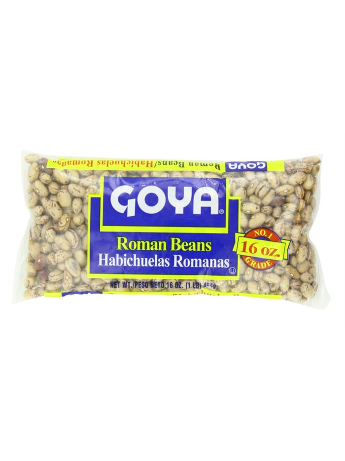 6695 - Goya Roman Beans, 1 Lb - (Case of 24 Bags) - Box:  - Loc: G9