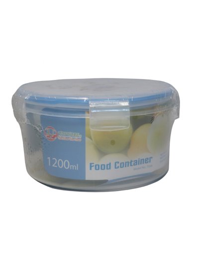 11638 - Plastic Round Food Container - 3 Pcs ( 330/680/1200ml ) - Box:  - Loc: J9