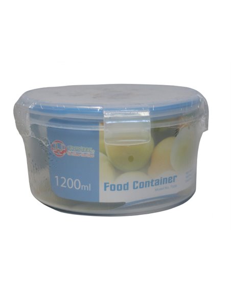 11638 - Plastic Round Food Container - 3 Pcs ( 330/680/1200ml ) - Box:  - Loc: J9