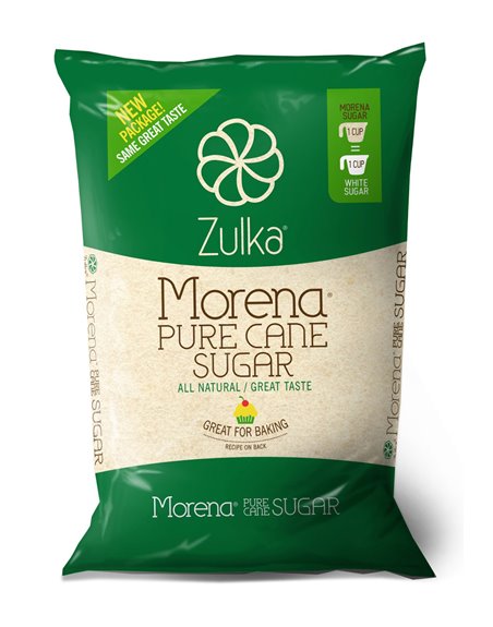 16665 - Zulka Morena Cane Sugar - 2 lb. ( 32 oz. ) - (Case of 10) - Box:  - Loc: H2