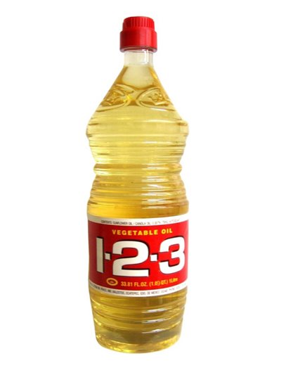 16718 - 1-2-3 Vegetable Oil - 16.9 fl. oz. (Case of 24) - Box:  - Loc: G5