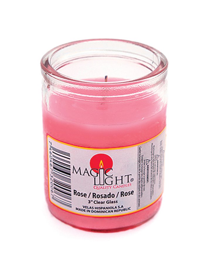 16894 - Magic Light 50 Hrs Candle 3" Pink - 24 Count - Box:  - Loc: H13