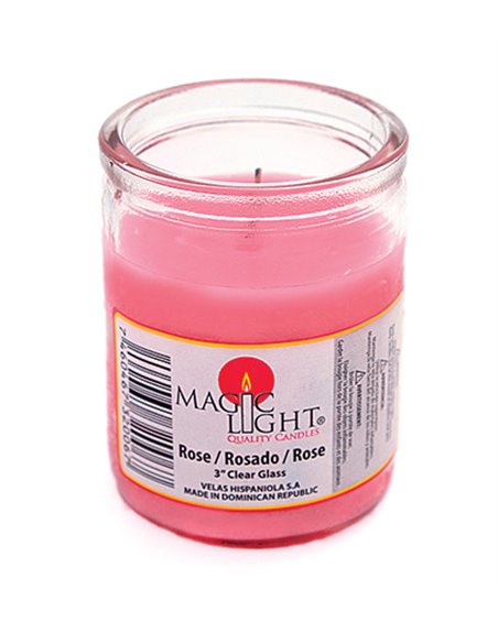 16894 - Magic Light 50 Hrs Candle 3" Pink - 24 Count - Box:  - Loc: H13