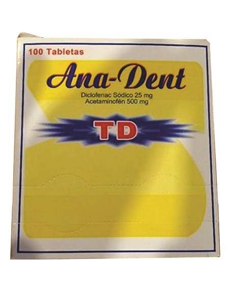 16980 - Acetaminof??n 500mg - 100ct (50 Packets/2 Tablets) - Box:  - Loc: K7-99