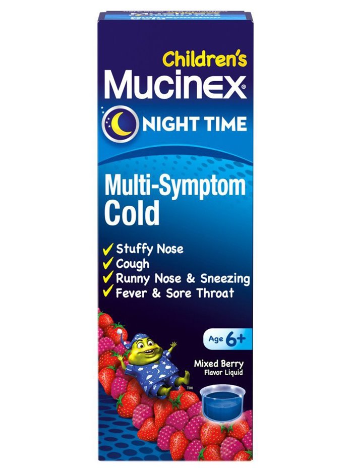 16992 - Mucinex Children's Night Time M-S Cold - 4 fl. oz. - Box:  - Loc: K4