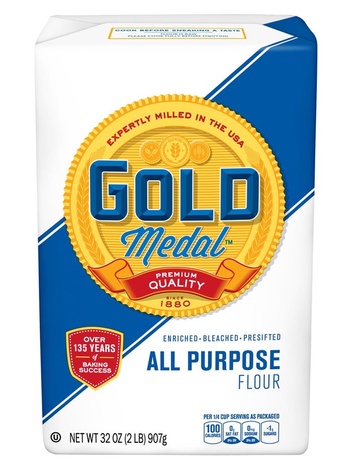 17116 - Gold Medal All Purpose Flour - 2 lb. (Pack of 18) - Box:  - Loc: H3