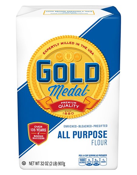 17116 - Gold Medal All Purpose Flour - 2 lb. (Pack of 18) - Box:  - Loc: H3