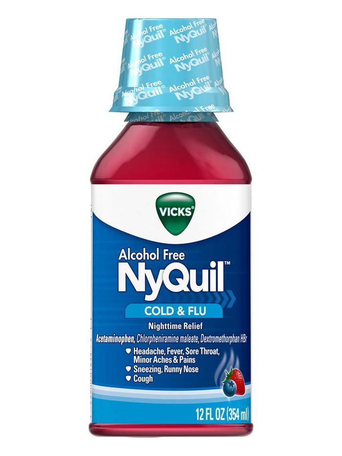 17141 - Nyquil Cold & Flu Chery, - 12 fl. oz. - Box:  - Loc: K4