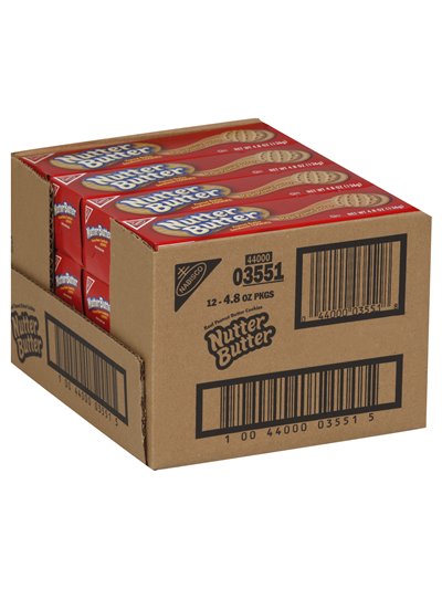 5939 - Nutter Butter Convenience Pack - 4.8 oz. (12 Packs) - Box:  - Loc: F5