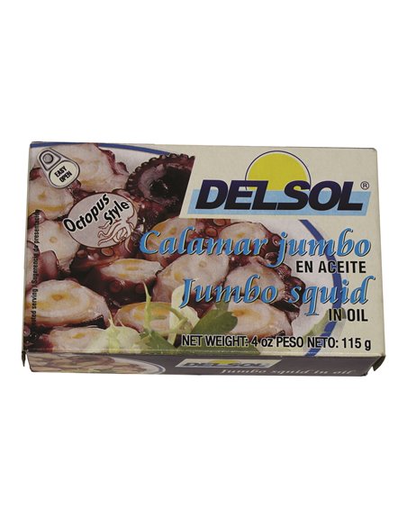 18219 - Squid / Octopus in Vegetable Oil - 4oz. - Box:  - Loc: H4