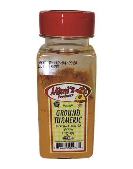 18471 - Mimi's Ground Turmeric, 4 oz. - (Pack of 12) - Box:  - Loc: 