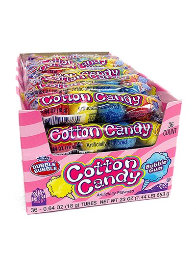 508 - Dubble Bubble Cotton Candy, Bubble Gum - 36ct - Box:  - Loc: L7