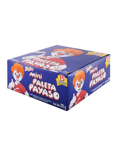 18743 - Ricolino Mini Paleta Payaso - 15ct - Box:  - Loc: M7
