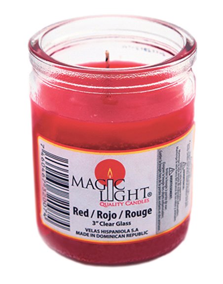 18812 - Magic Light 50 Hrs Candle 3" Red - 24 Count - Box:  - Loc: H13