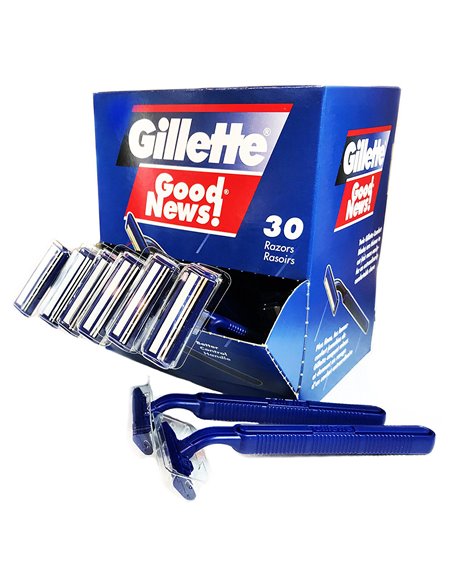 18920 - Gillette Good News! W/ Soap - 30 Razors - Box:  - Loc: K12
