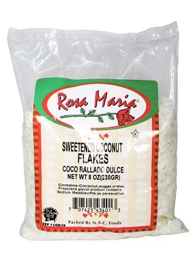 19105 - Rosa Maria Coco Rallado Dulce - 10 oz. - Box:  - Loc: P7