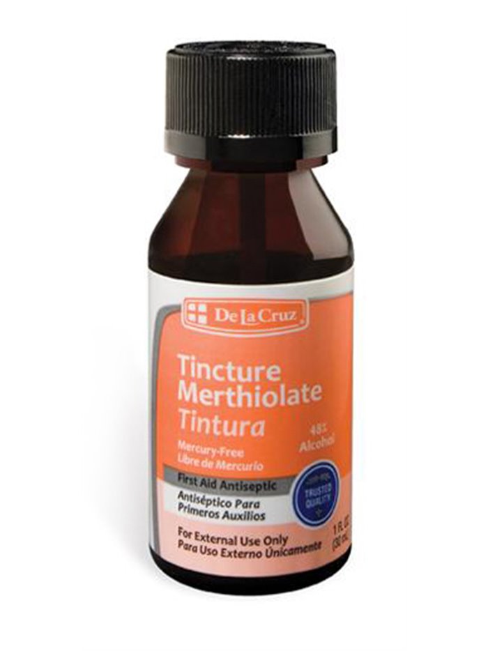 19326 - De La Cruz Tincture Merthiolate - 1 fl. oz. - Box:  - Loc: L3