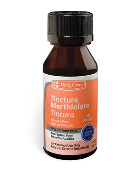19326 - De La Cruz Tincture Merthiolate - 1 fl. oz. - Box:  - Loc: L3