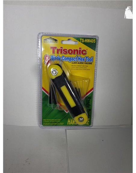 19478 - 9 Blade Compact Hex Tool - Box:  - Loc: A1