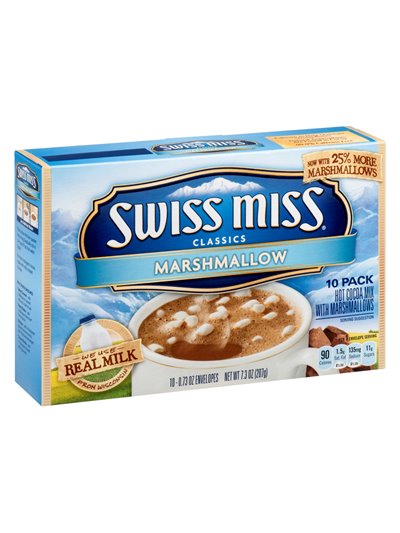 19630 - Swiss Miss Marshmallow - 10 Pack / 0.73 oz. - Box:  - Loc: 12P