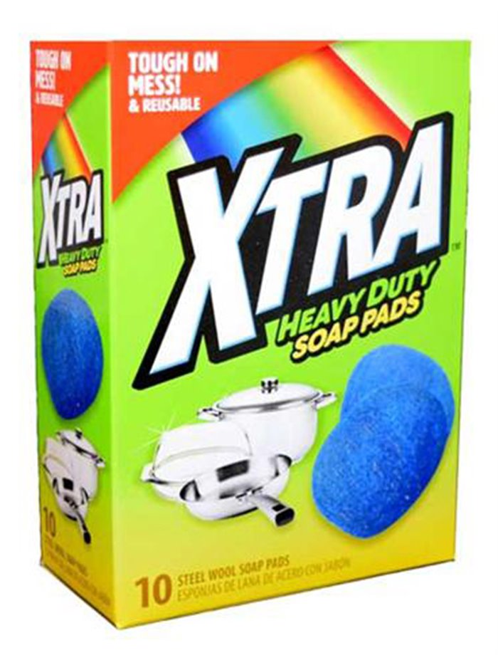 19650 - Xtra Heavy Duty Soap Pads - 10ct - Box:  - Loc: J7