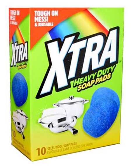 19650 - Xtra Heavy Duty Soap Pads - 10ct - Box:  - Loc: J7