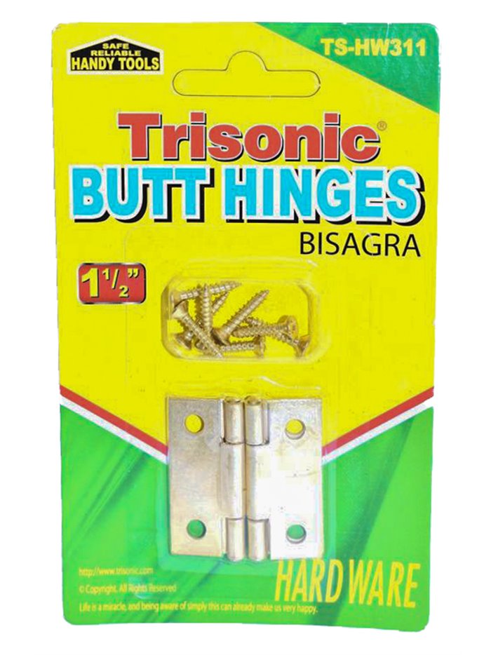 20568 - 1.5" Butt Hinge (Bisagra) (TS-HW311) - Box:  - Loc: A2