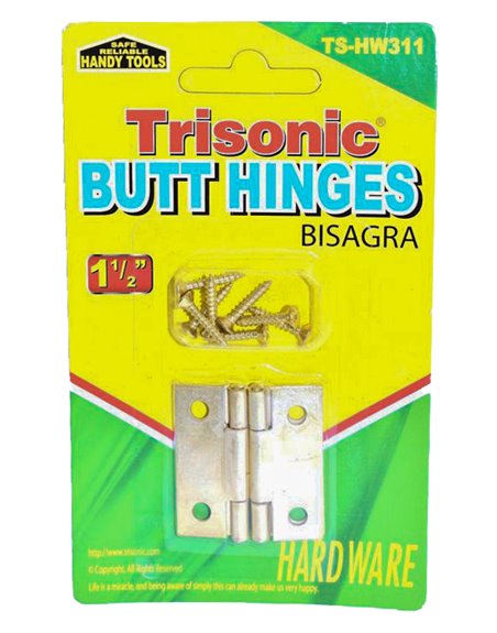 20568 - 1.5" Butt Hinge (Bisagra) (TS-HW311) - Box:  - Loc: A2