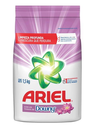 20705 - Ariel Powder W/Downy - 1.5 kg (Case of 12) - Box:  - Loc: B6