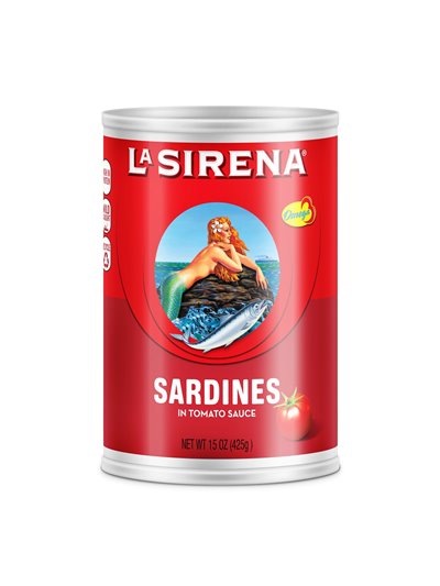 22392 - La Sirena Sardines Tall in Tomato Sauce - 15 oz. (Case of 24) - BOX: 24 Units