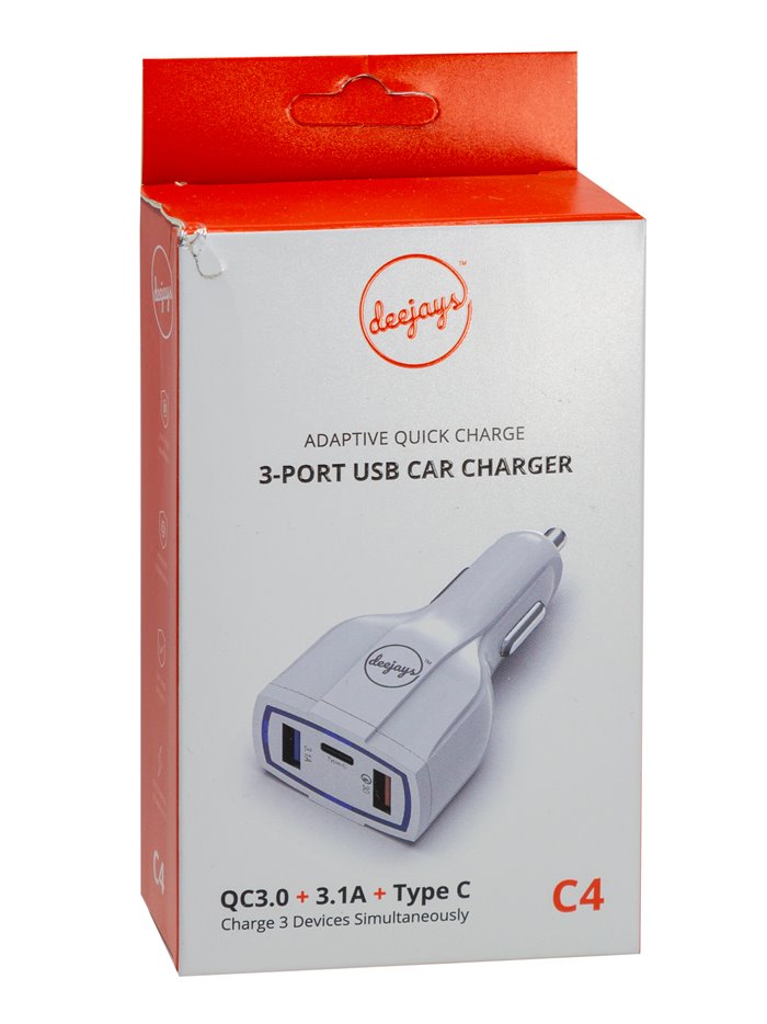 21584 - 3 Port USB Car Charge C4 - Box:  - Loc: L0