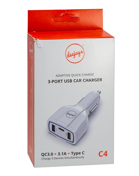 21584 - 3 Port USB Car Charge C4 - Box:  - Loc: L0