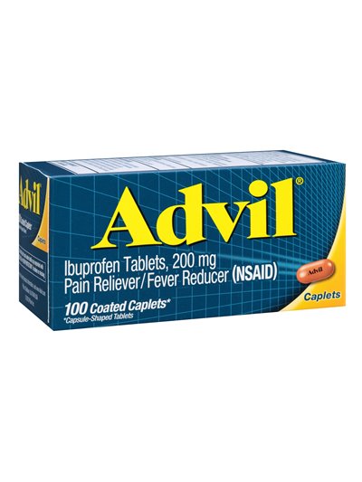 21879 - Advil Coated Caplets 200mg - 100ct - Box:  - Loc: K0