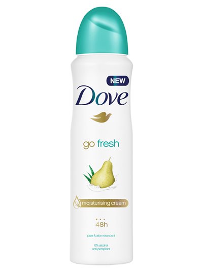 22065 - Dove Deodorant Spray, Pear Aloe- 150ml - Box:  - Loc: 31M