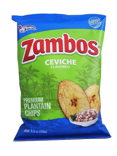 22122 - Zambos Ceviche Plantain Chips - 5.5 oz ( Case of 24 ) - Box:  - Loc: N5