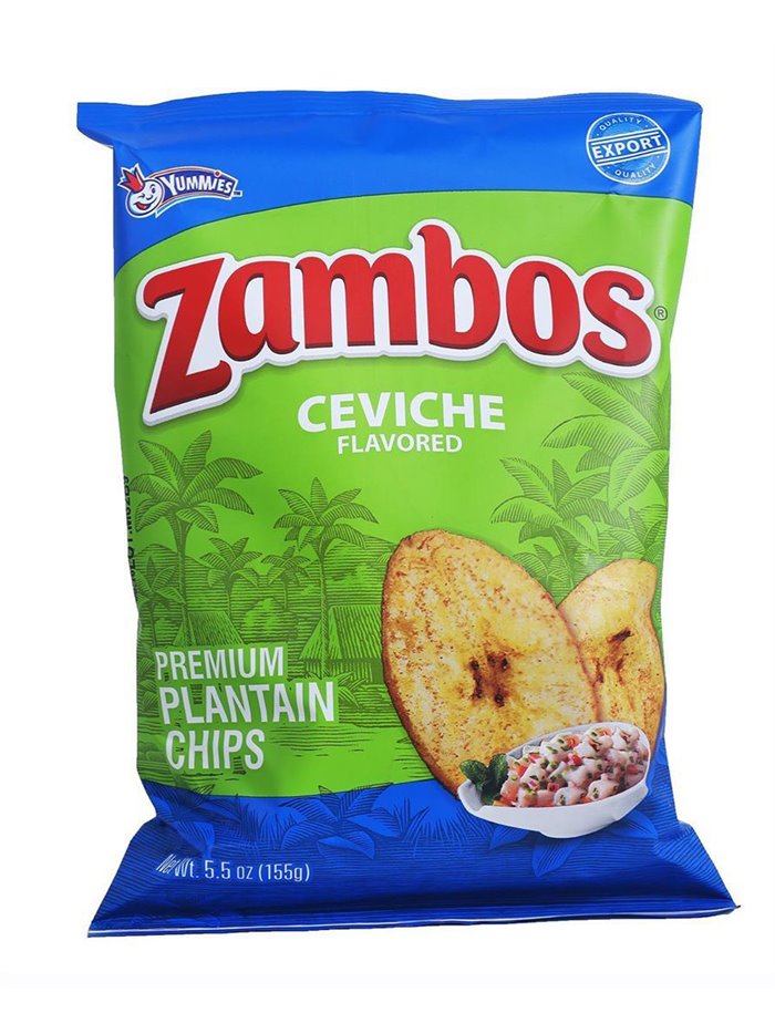 22122 - Zambos Ceviche Plantain Chips - 5.5 oz ( Case of 24 ) - Box:  - Loc: N5