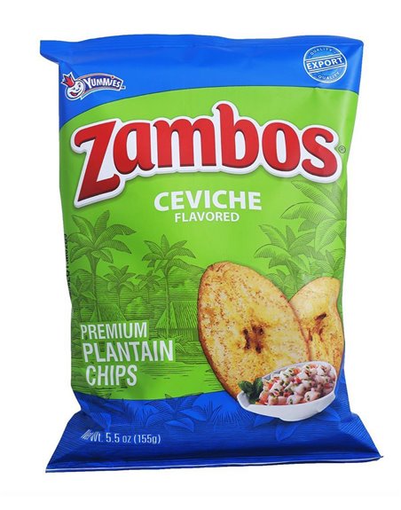 22122 - Zambos Ceviche Plantain Chips - 5.5 oz ( Case of 24 ) - Box:  - Loc: N5