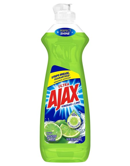 22414 - Ajax Dish Soap, Lime & Vinegar - 14 fl. oz. (Case of 20) - Box:  - Loc: D1