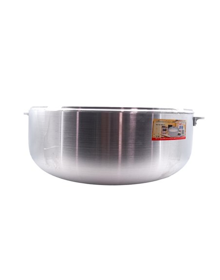 22602 - Caldero Aluminum With Aluminum Lid - N26 33Qt - Box:  - Loc: J10