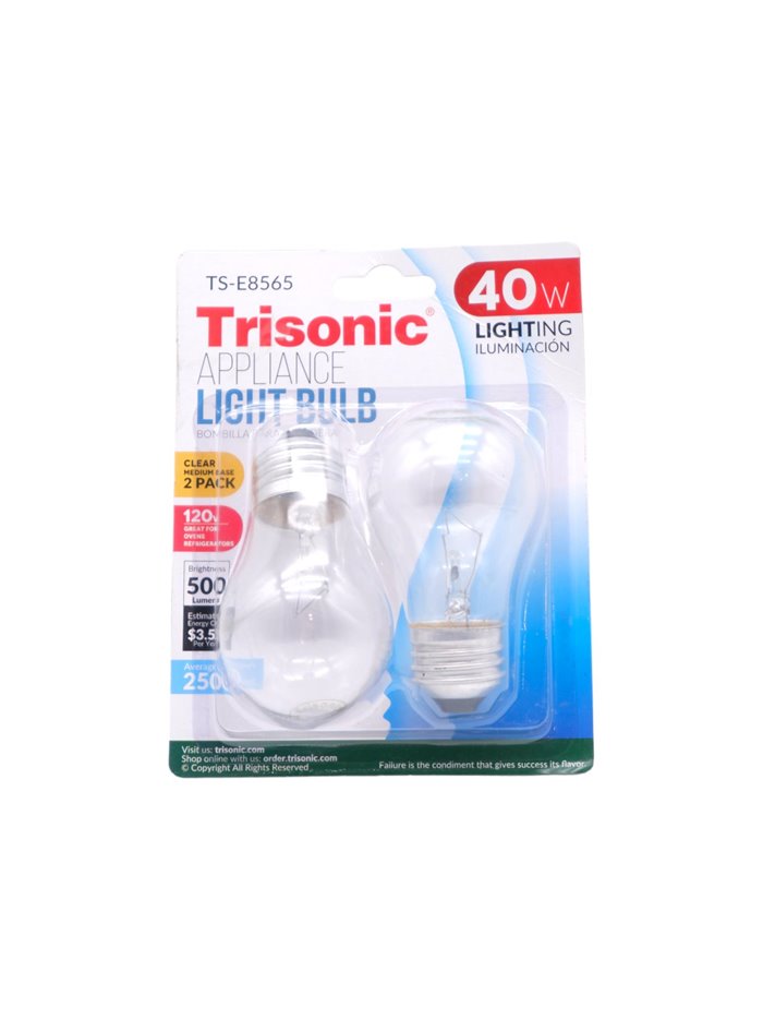 23149 - Trisonic Appliance Bulb 40 Watt/120V ( TS-E8565A ) - Box:  - Loc: A2