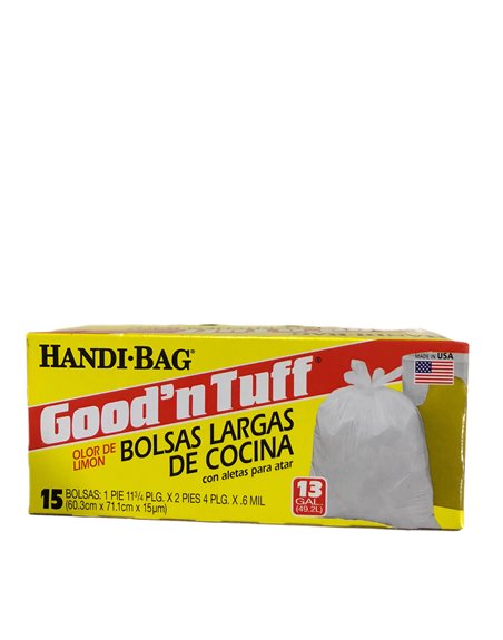 23293 - Handi-BagTrash Bag, 13 Gal - 15 Bags (Case of 24) - Box:  - Loc: A6