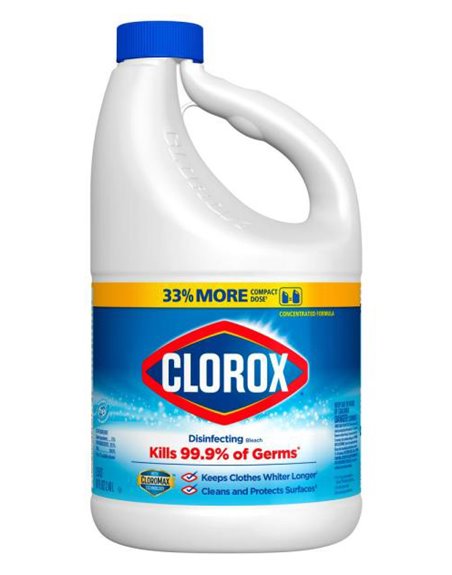 23484 - Clorox Bleach Concentrated - 81 fl. oz. (Case of 6) - Box:  - Loc: B8