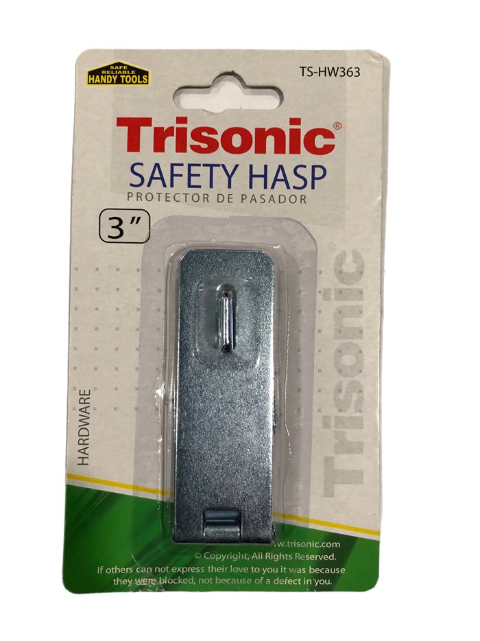 23526 - Trisonic Safety Hasp 3" ( TS-HW363 ) - 1 Pack - Box:  - Loc: A2