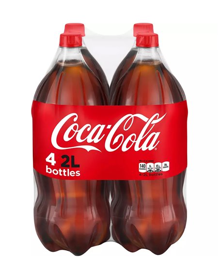 23570 - Coke ( Coca-Cola ) - 2 Lt. ( 4 Bottles ) - Box:  - Loc: D6